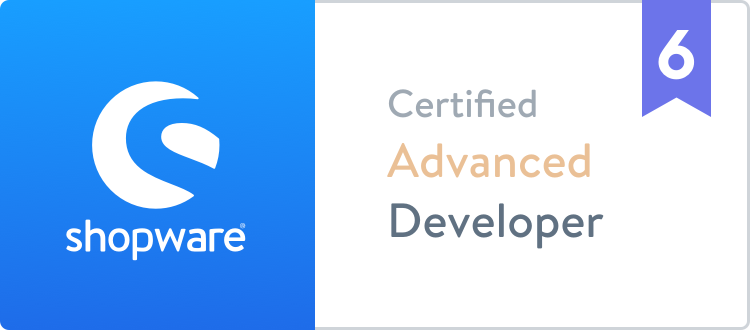 Shopware advanced developer badge